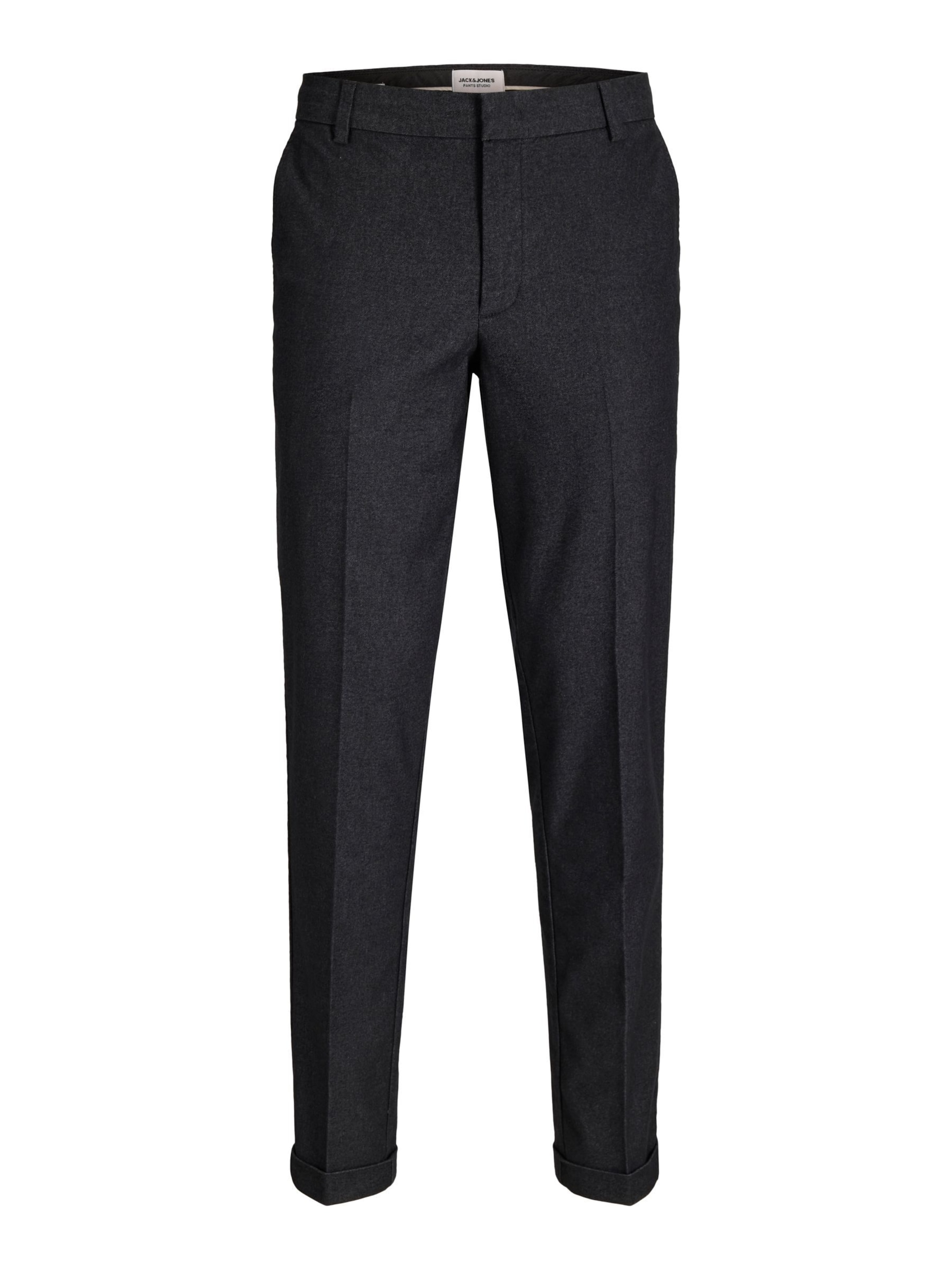 JACK & JONES Regular Chino 'JPSTOLLIE BLAKE' in Zwart: voorkant