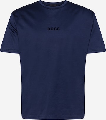 BOSS Orange T-Shirt 'Tebeautiful' in Blau: predná strana