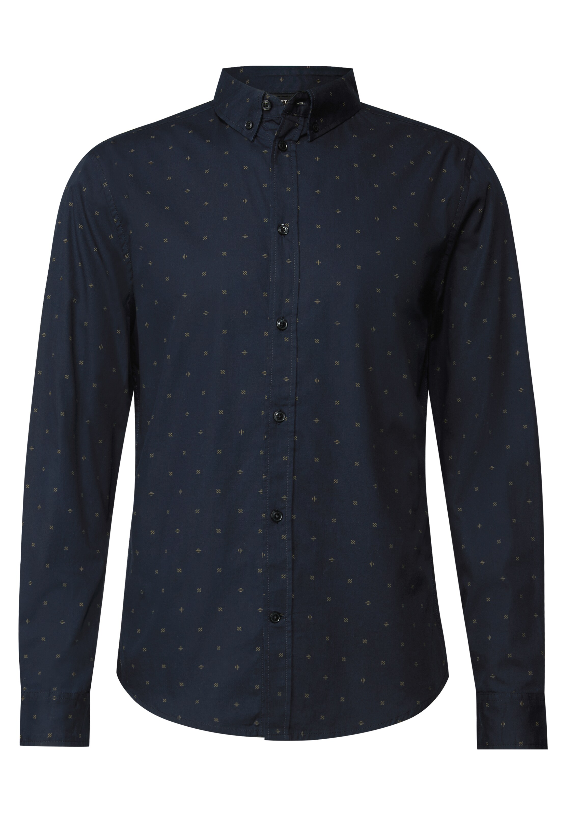 Street One MEN Regular Fit Hemd in Blau: Vorderseite