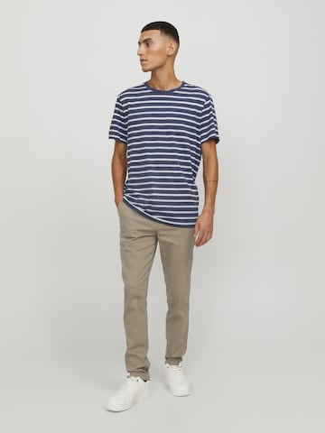 JACK & JONES Слим Брюки-чинос 'Macro Dave' в Бежевый