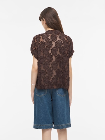 VILA ROUGE EDIT Blouse 'VIKYOTO' in Brown