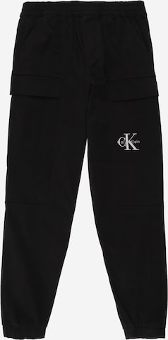 juoda Calvin Klein Jeans Siaurėjantis Kelnės: priekis