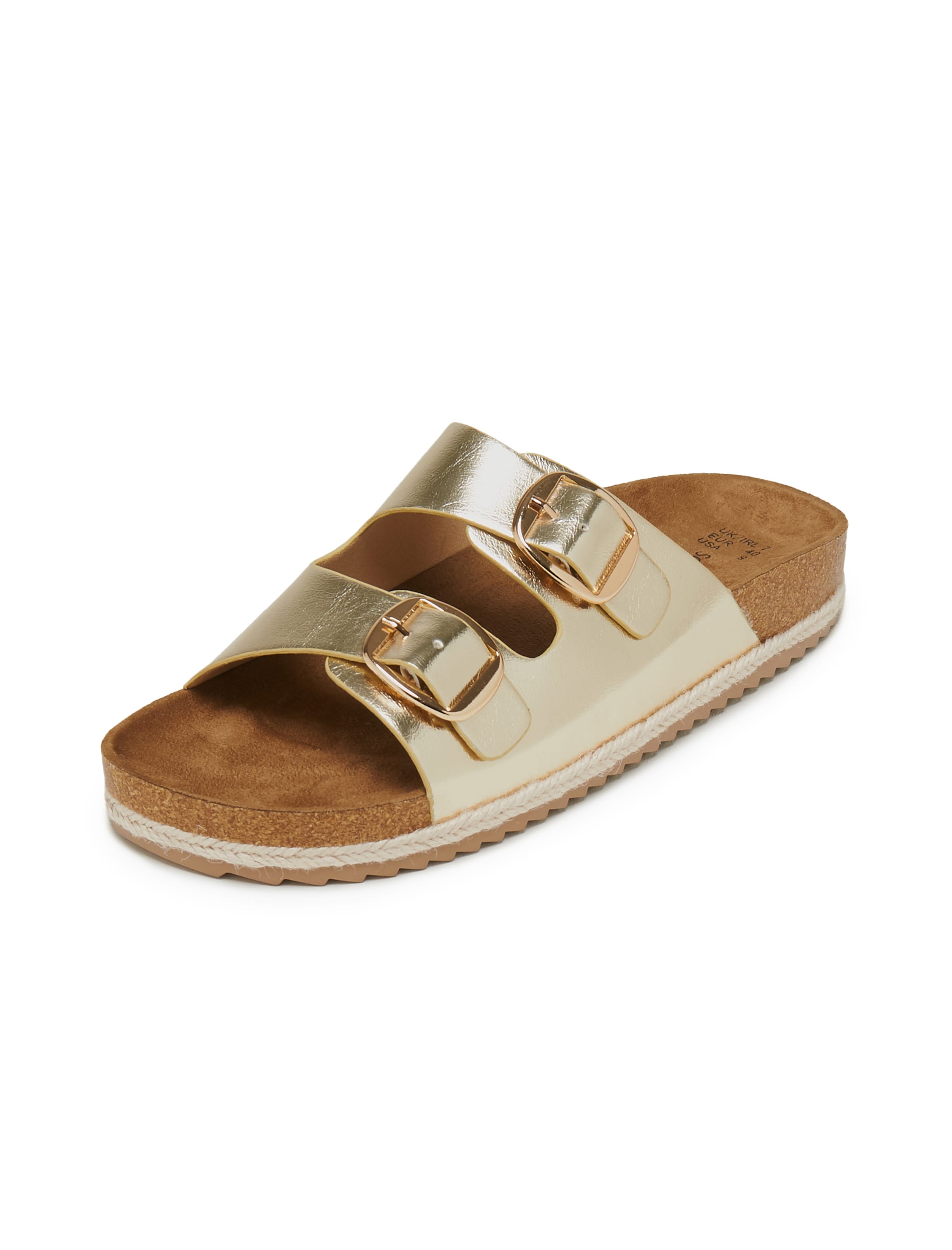 Sandalo di South Beach in oro: frontale