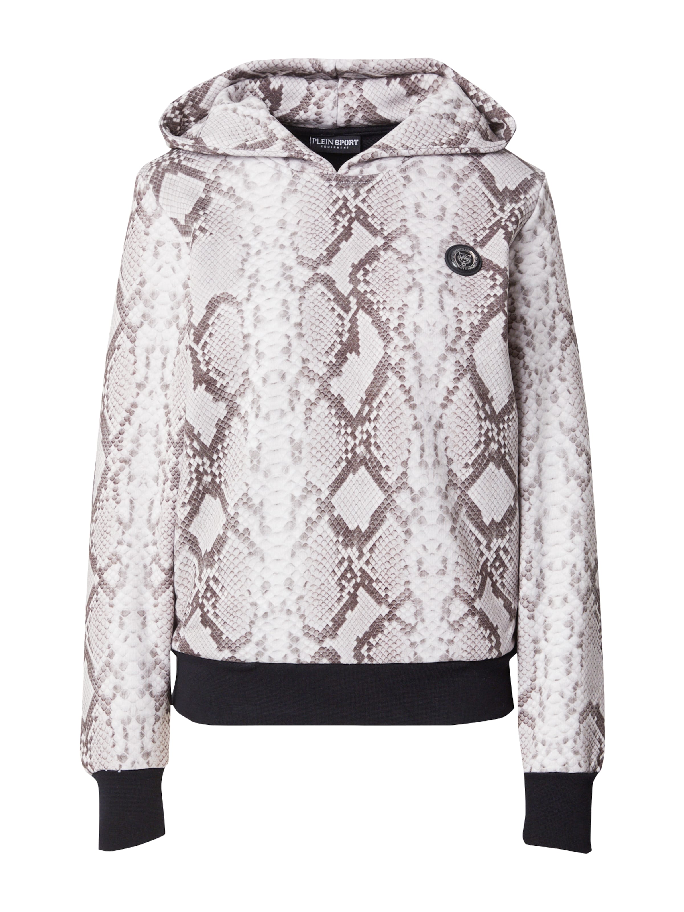 Plein Sport Sweatshirt em taupe / cinzento claro / preto, Vista do artigo