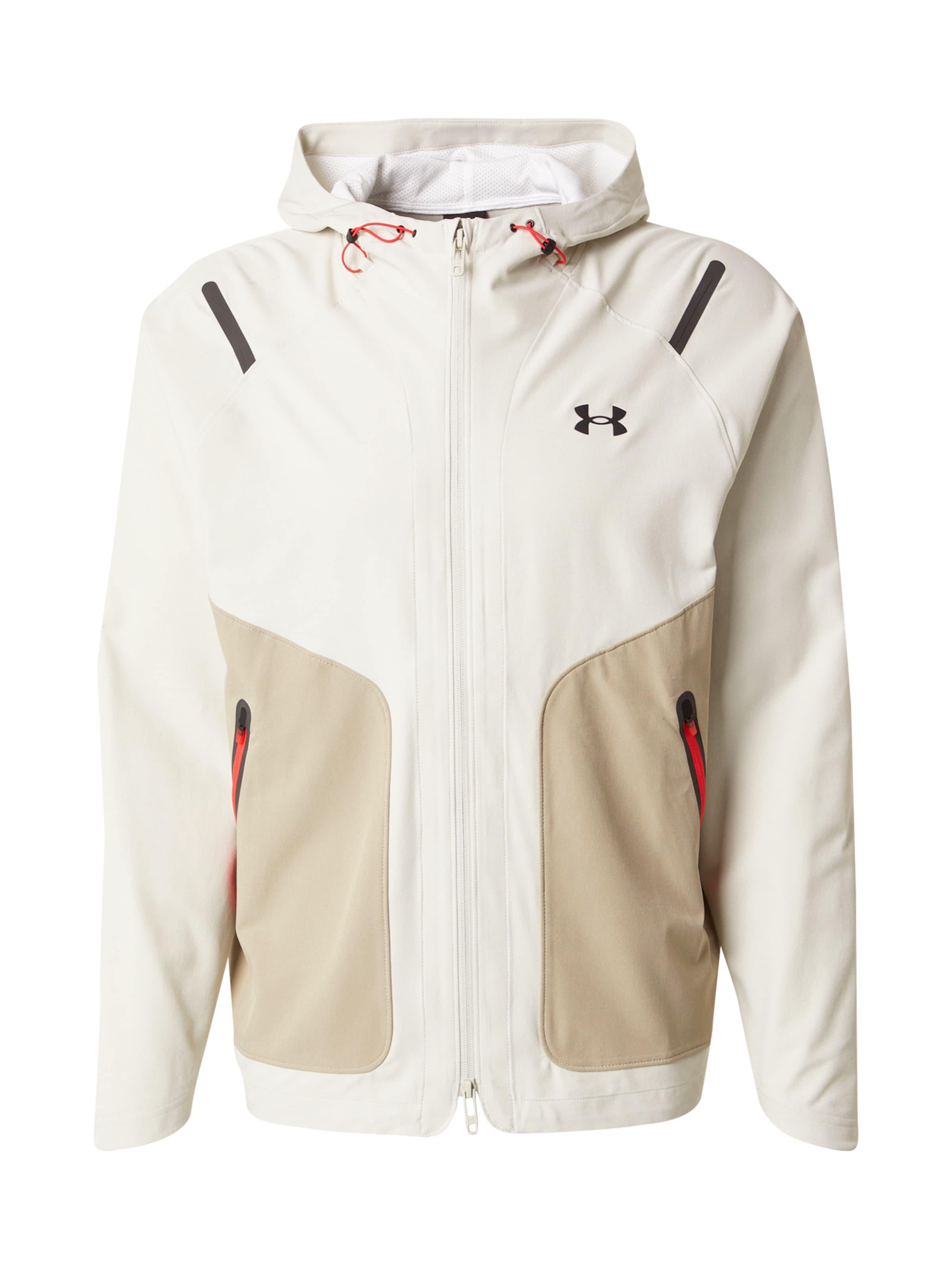 UNDER ARMOUR Λειτουργικό μπουφάν 'Unstoppable' σε λευκό: μπροστά