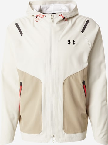 Giacca sportiva 'Unstoppable' di UNDER ARMOUR in bianco: frontale