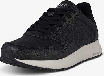 WODEN Sneakers laag 'Nicoline Glitter' in Zwart: voorkant