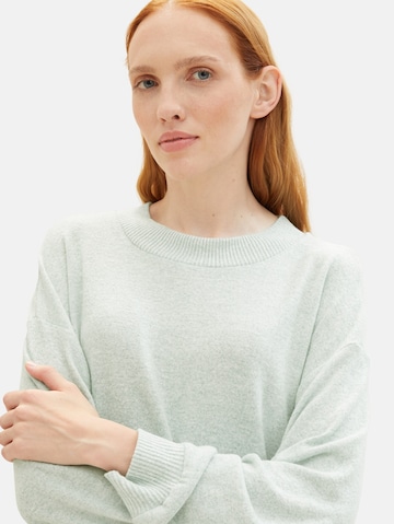 TOM TAILOR DENIM Pullover in Grün