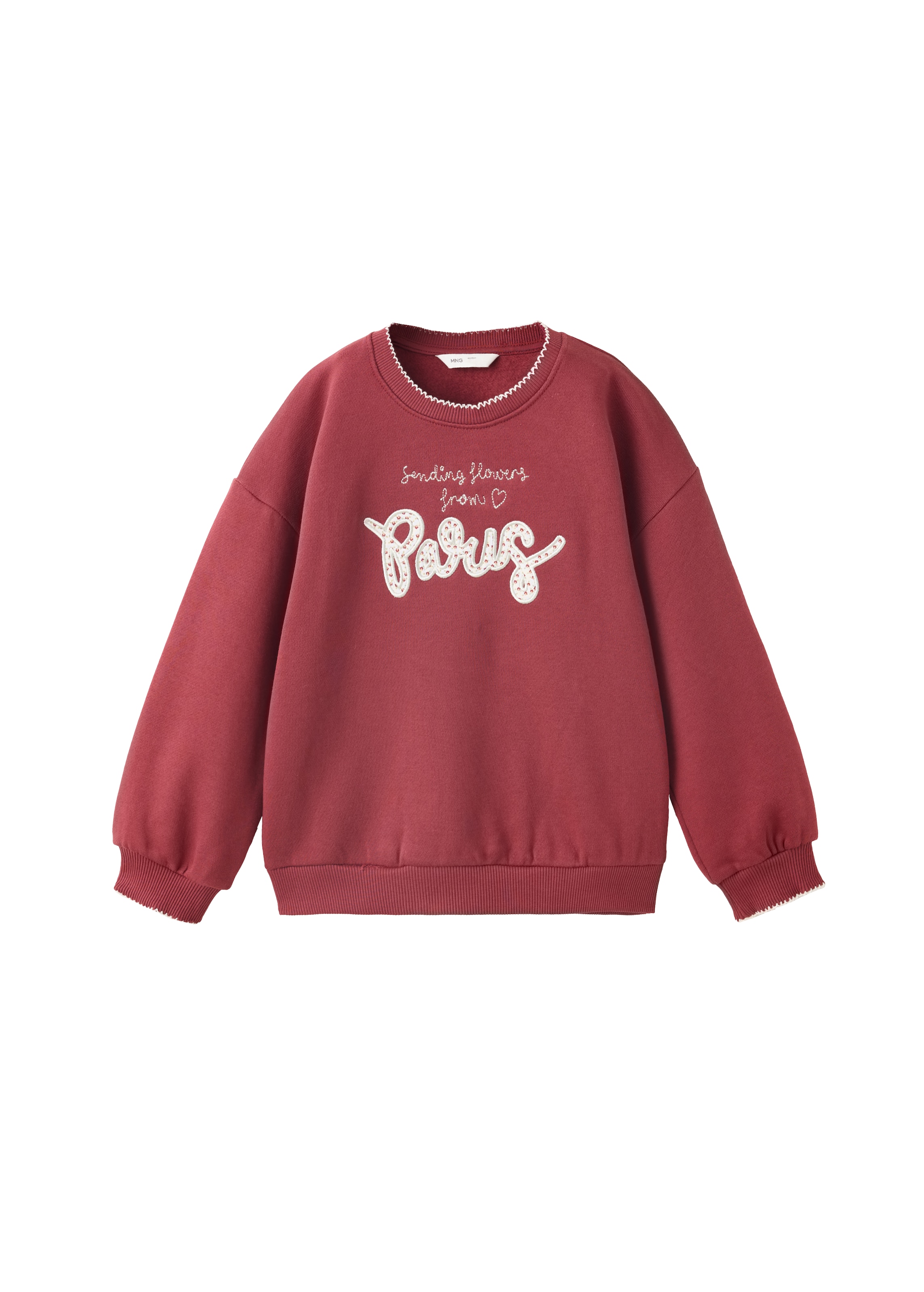 MANGO KIDS Суичър 'PARIS' в зелено: отпред