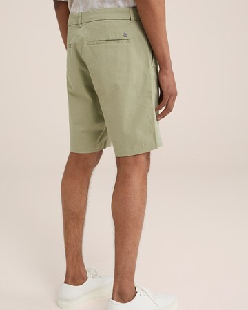 WE Fashion Normální Chino kalhoty – zelená