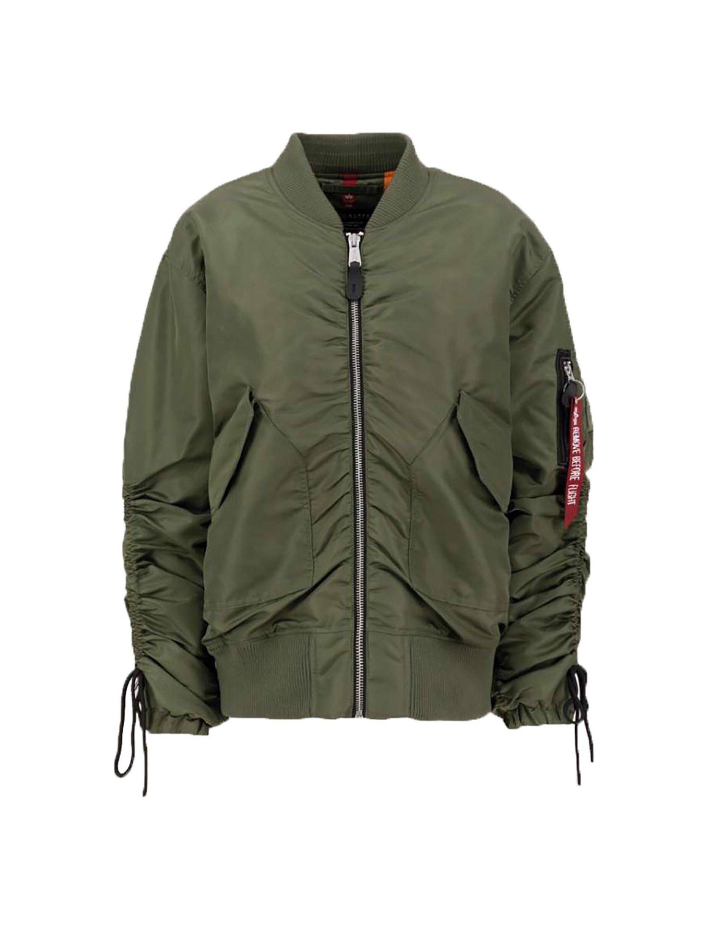 ALPHA INDUSTRIES Between-Season Jacket 'CWU MA-1' in Green: front