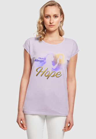 ABSOLUTE CULT Shirt 'Wish - Gradient There Is Always Hope' in Lila: voorkant