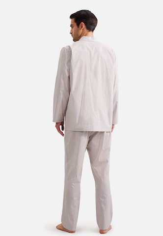 SEIDENSTICKER Pyjama 'Woven ' in Grau