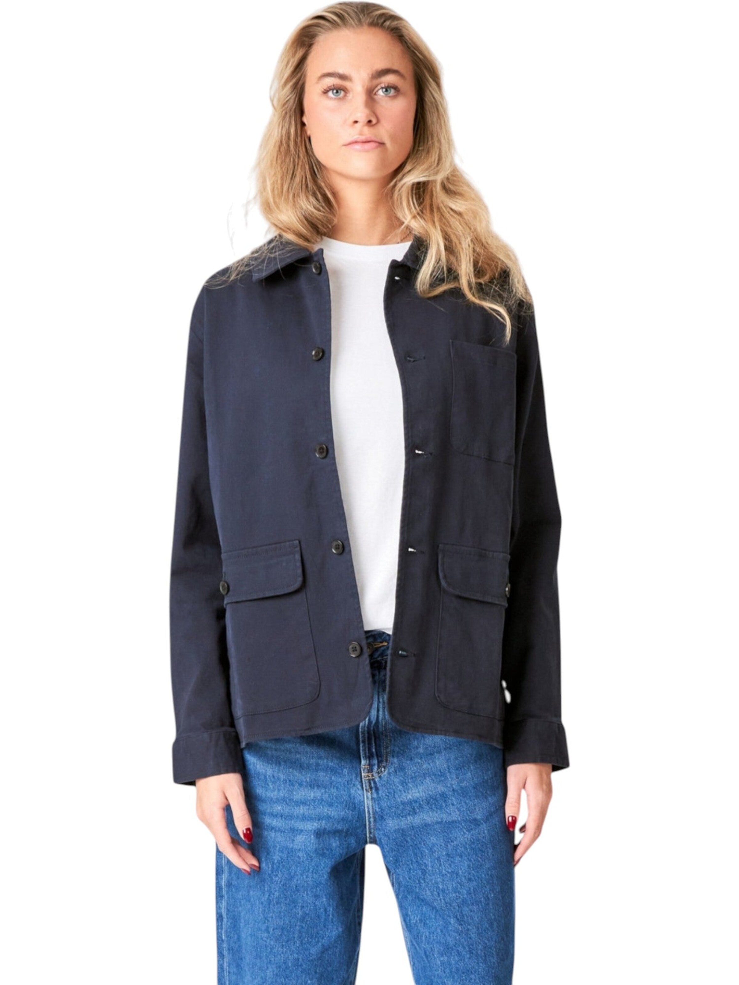 TEESHOPPEN Jacke in Blau: Vorderseite