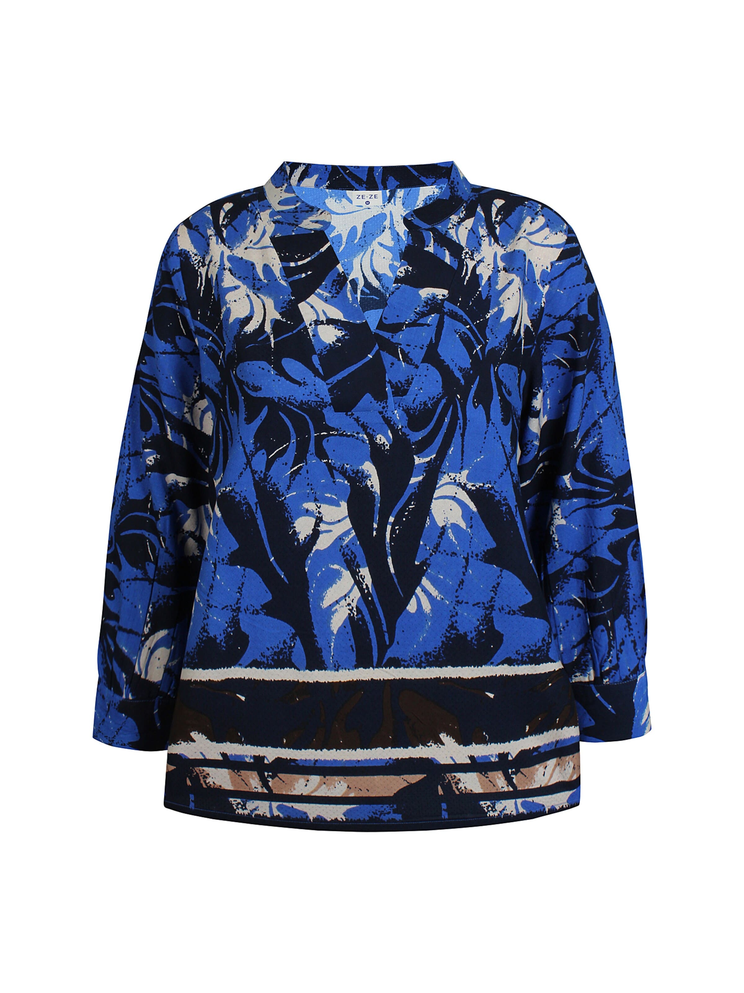 Chemisier 'Gulia 218' ze-ze en bleu : devant
