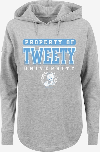 F4NT4STIC Sweatshirt 'Looney Tunes Tweety Property Of University' in azur / graumeliert / weiß, Produktansicht