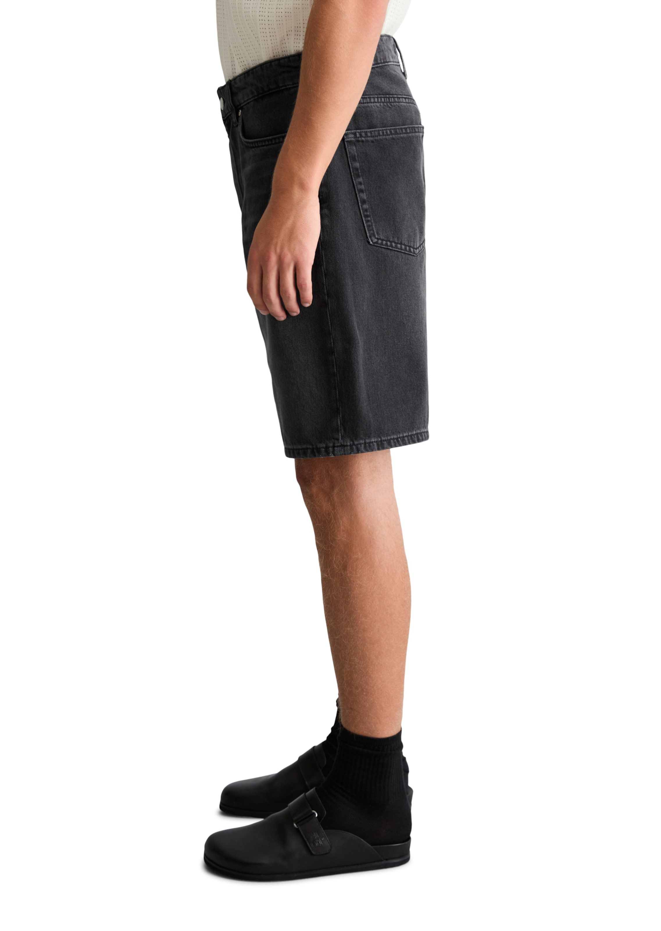 Marc O'Polo DENIM Regular Shorts 'Kalle' in Grau