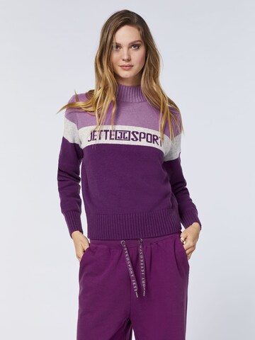 Jette Sport Sweater in Purple: front