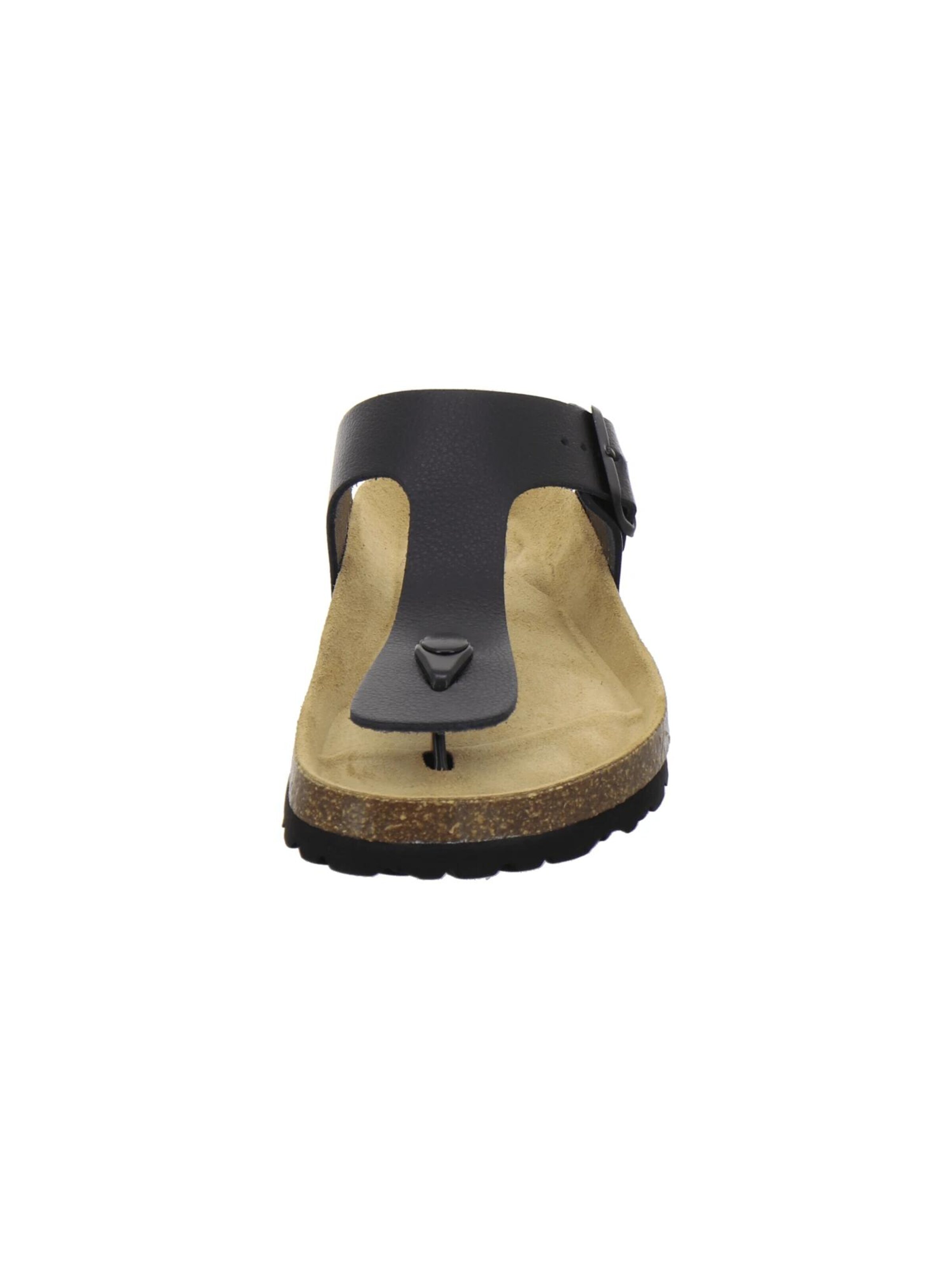 Sandales 'Zehensteg Sandalen Herren schwarz Leder' AFS-Schuhe en noir