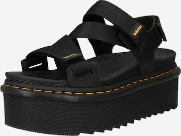 Sandales 'Kimber II' Dr. Martens en noir : devant