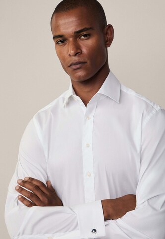 Hackett London Slim fit Zakelijk overhemd in Wit