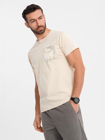 Ombre Shirt in Beige