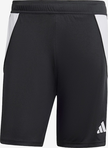 ADIDAS PERFORMANCE Regular Workout Pants 'Tiro 24' in Black: front