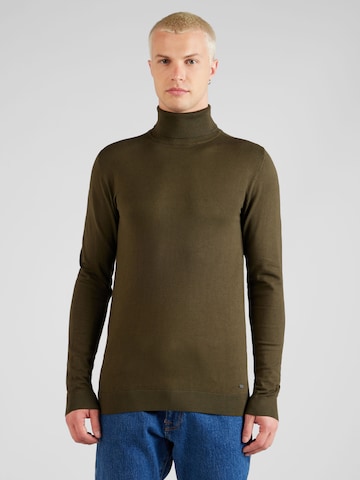 Petrol Industries Sweater 'Wilmette' in Green: front