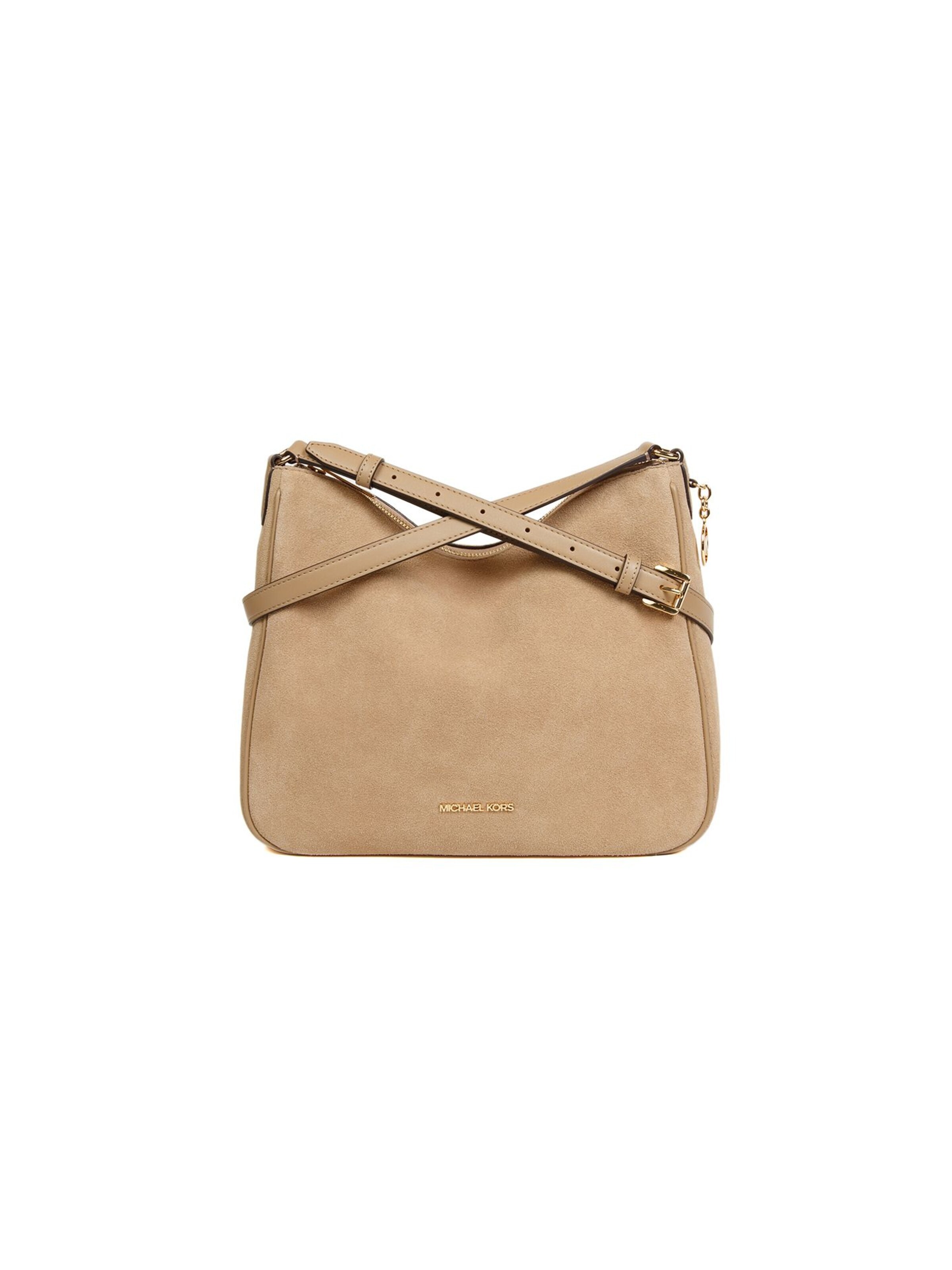 Michael Kors - Bolso de hombro 'Nayla Medium Messenger 29x25x9.5 cm' en beige: frente