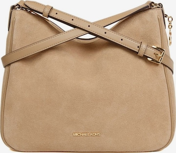 Michael Kors - Bolso de hombro 'Nayla Medium Messenger 29x25x9.5 cm' en beige: frente