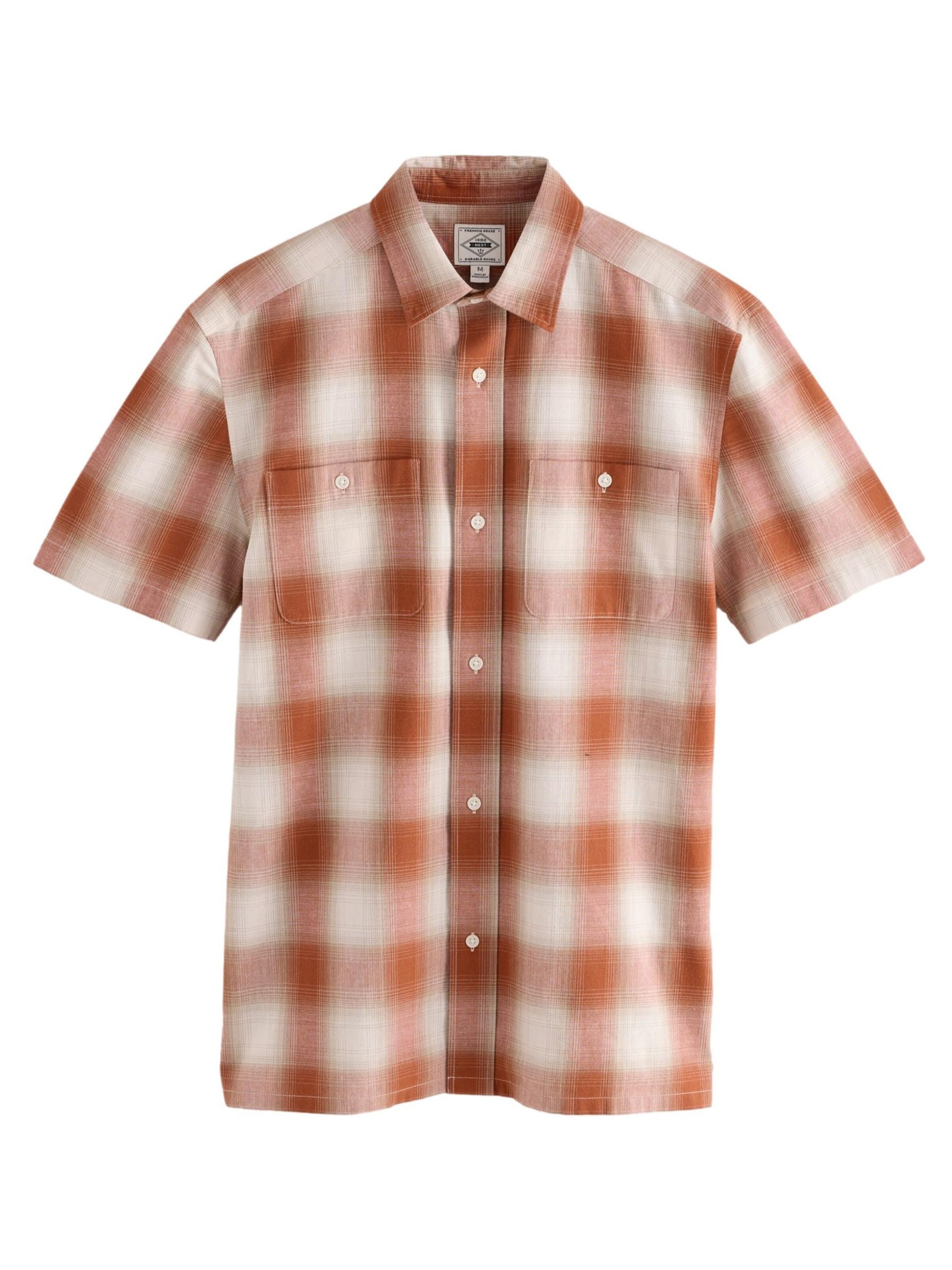 Next Košulja u bež / tamno narančasta / bijela, Pregled proizvoda