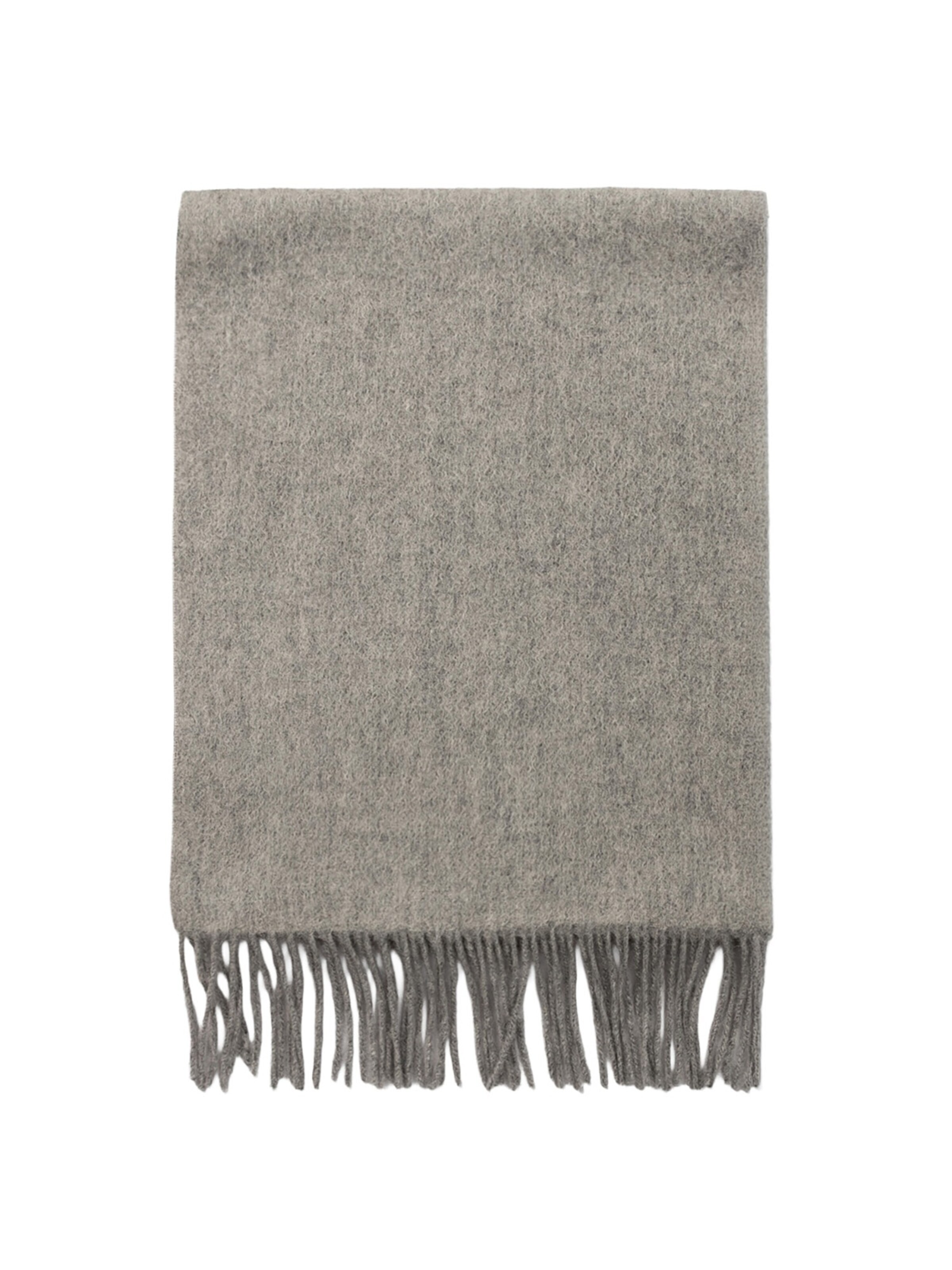 L'Arte Milano Shawl in Grey: front
