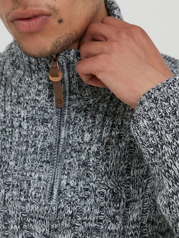 !Solid Strickpullover 'Pankraz' in Blau