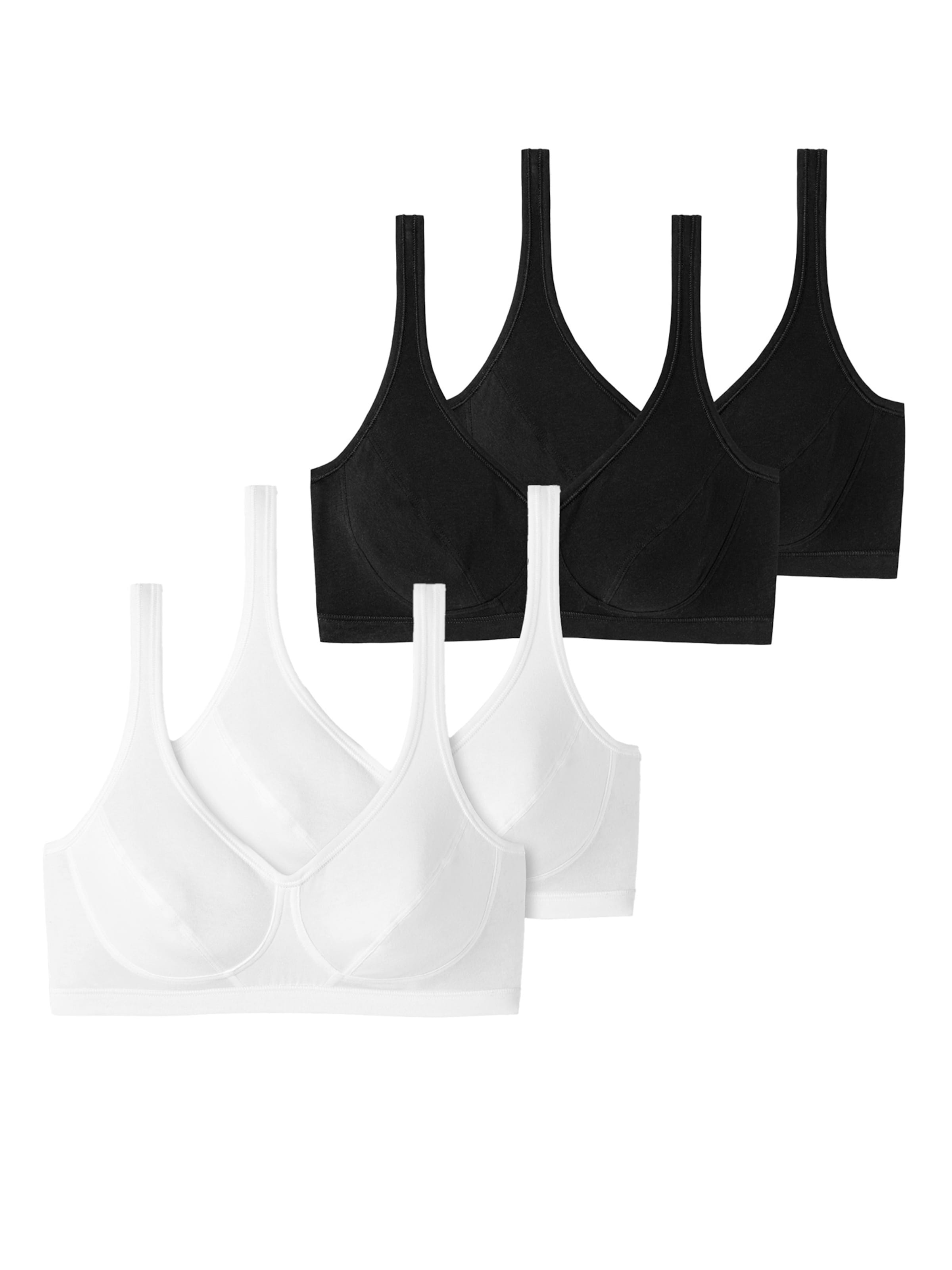 SCHIESSER Bustier BH in Zwart: voorkant