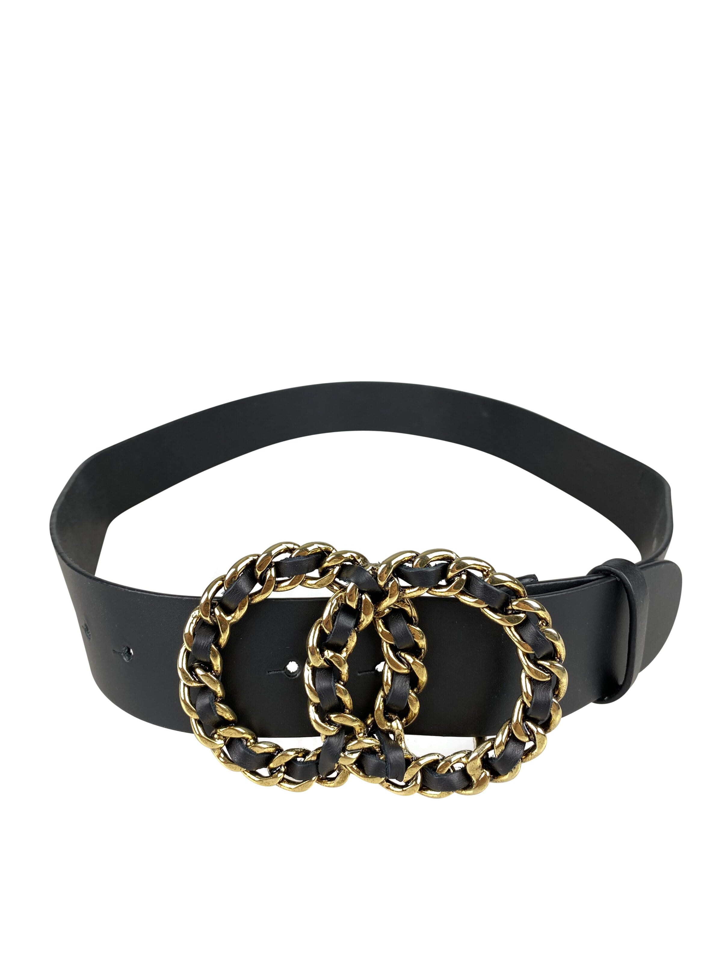 COLLEZIONE ALESSANDRO Belt 'Kira' in Black: front