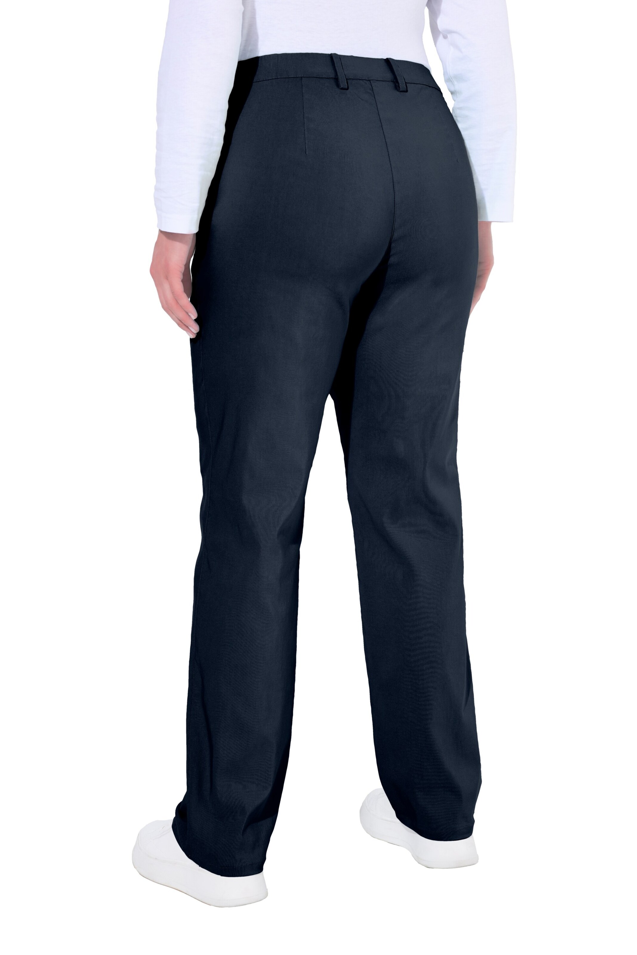 Ulla Popken Regular Broek in Zwart