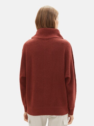 TOM TAILOR Sweater in Brown