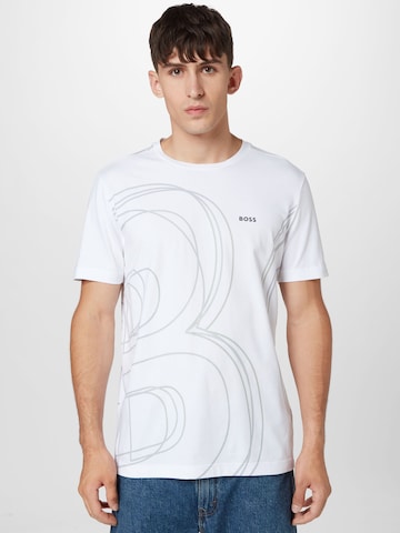 BOSS Shirt 'TEE 4' in White: front