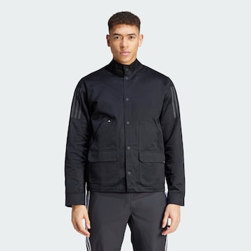 ADIDAS PERFORMANCE Athletic Jacket 'Trackstand Utility' in Black: front