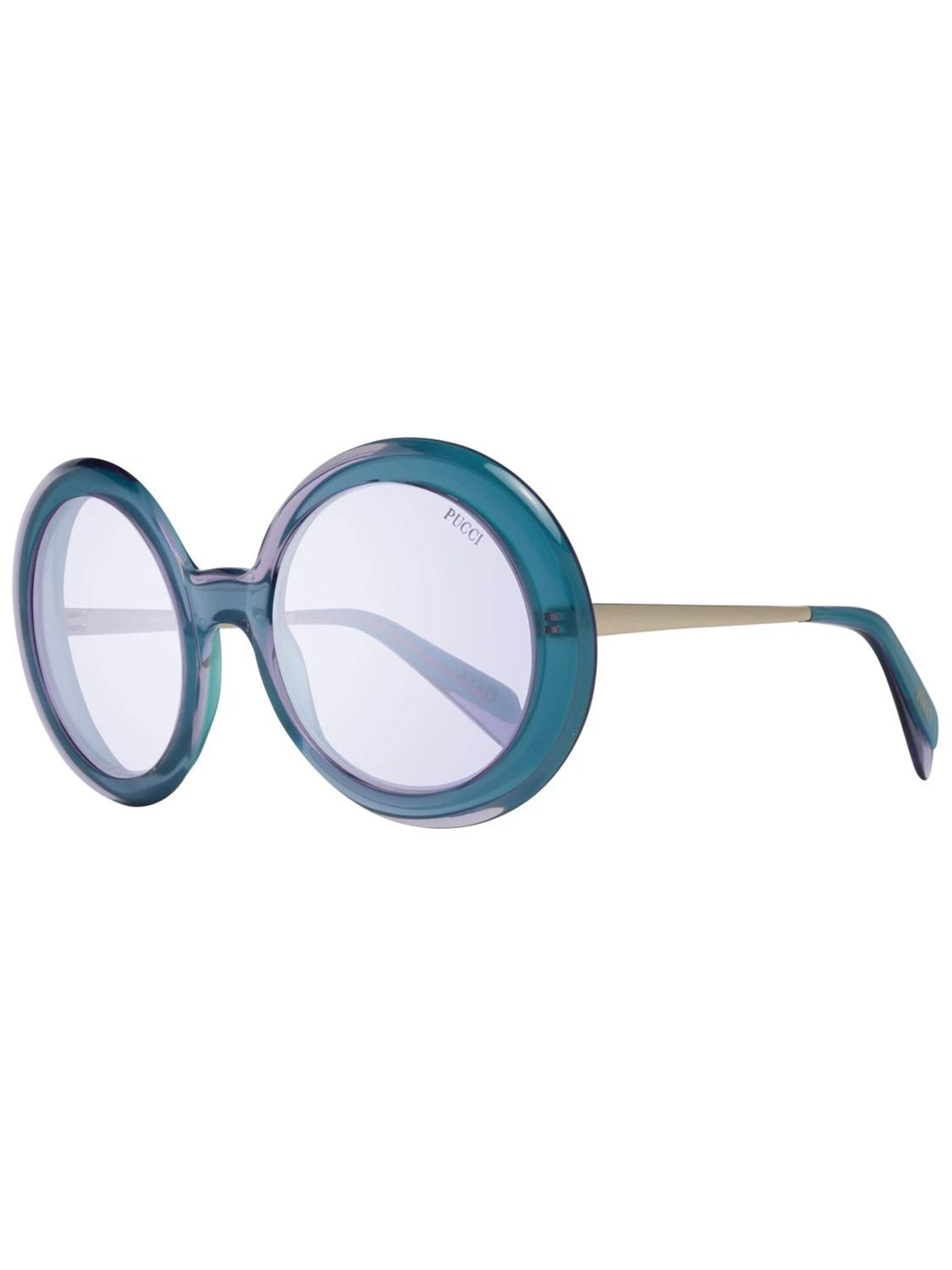 Emilio Pucci Zonnebril 'Emilio Pucci Sunglasses EP0110 80Y 57' in Blauw: voorkant