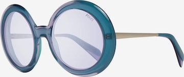 Lunettes de soleil 'Emilio Pucci Sunglasses EP0110 80Y 57' Emilio Pucci en bleu : devant
