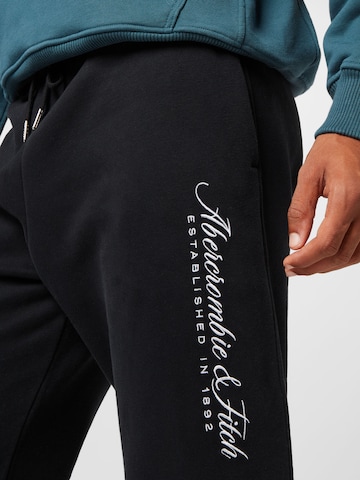 Abercrombie & Fitch Regular Broek in Zwart