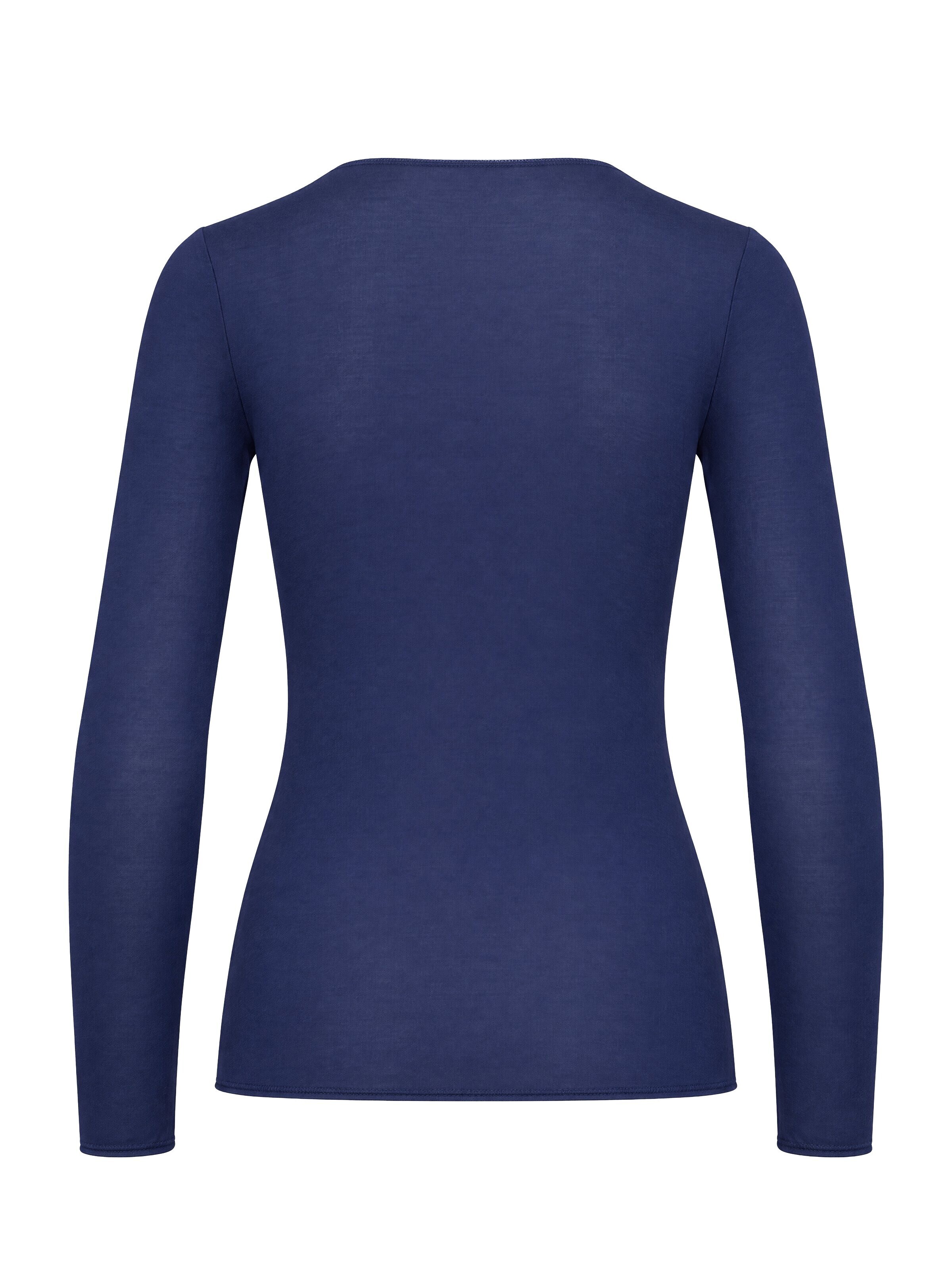 Ciocca - Camiseta térmica 'Cashmere undershirt barchetta' en azul