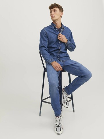 JACK & JONES Slimfit Jeans in Blauw