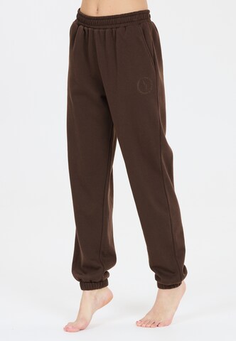 Athlecia Regular Sweathose 'Damla' in Braun: Vorderseite