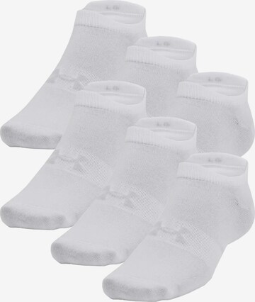 UNDER ARMOUR Sportovní ponožky 'Essential' – bílá: přední strana
