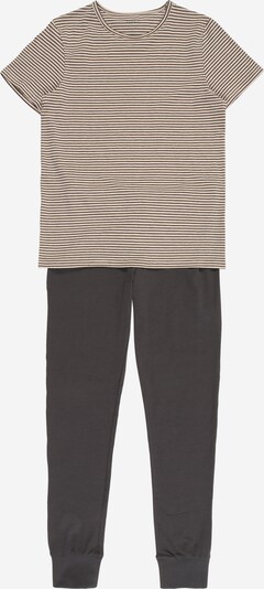 Pijamale NAME IT pe bej / gri piatră, Vizualizare produs