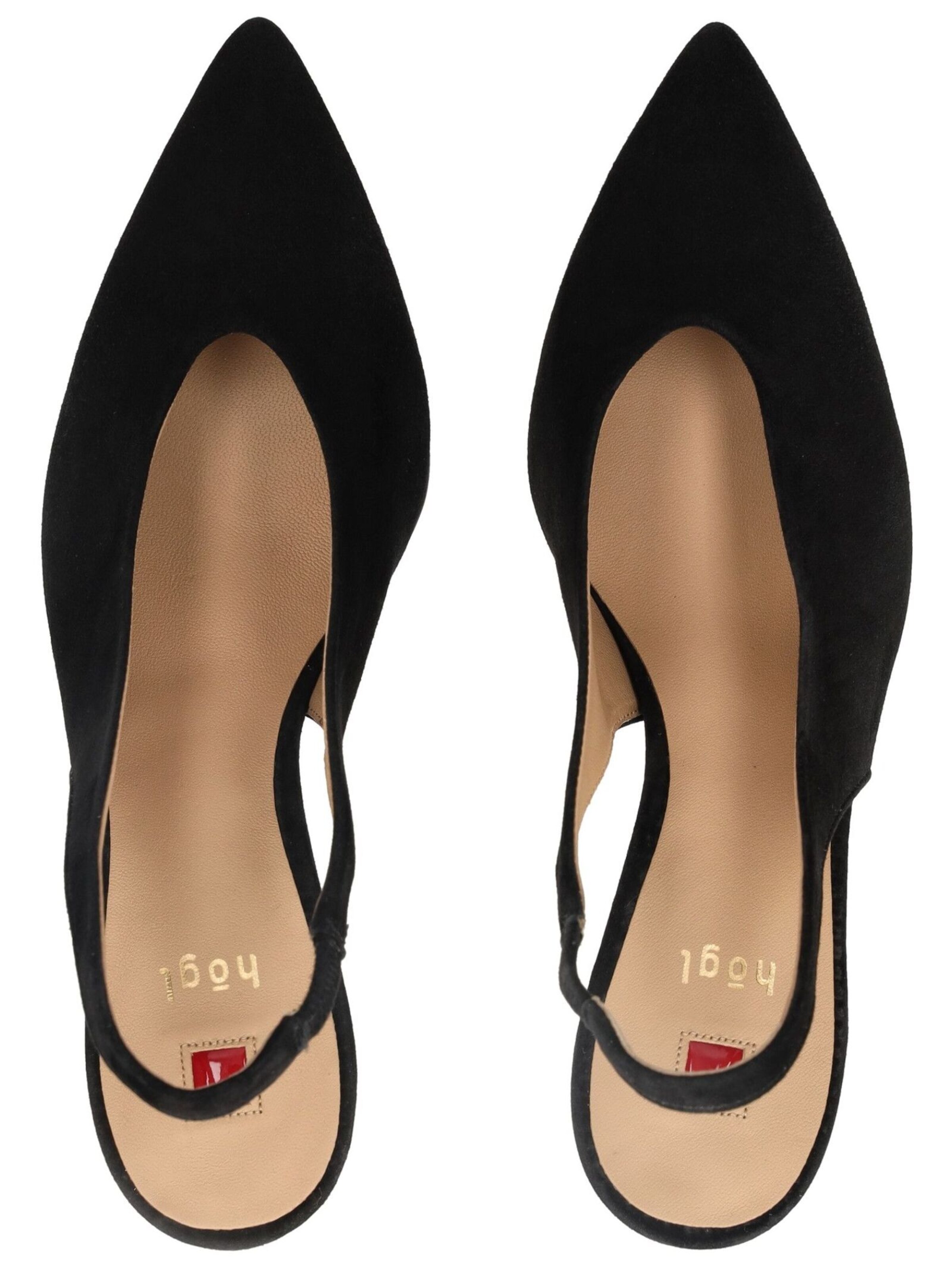 Décolleté sling di Högl in nero