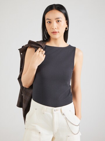 LEVI'S ® Topp 'Blair Boatneck Top' i grå: framsida