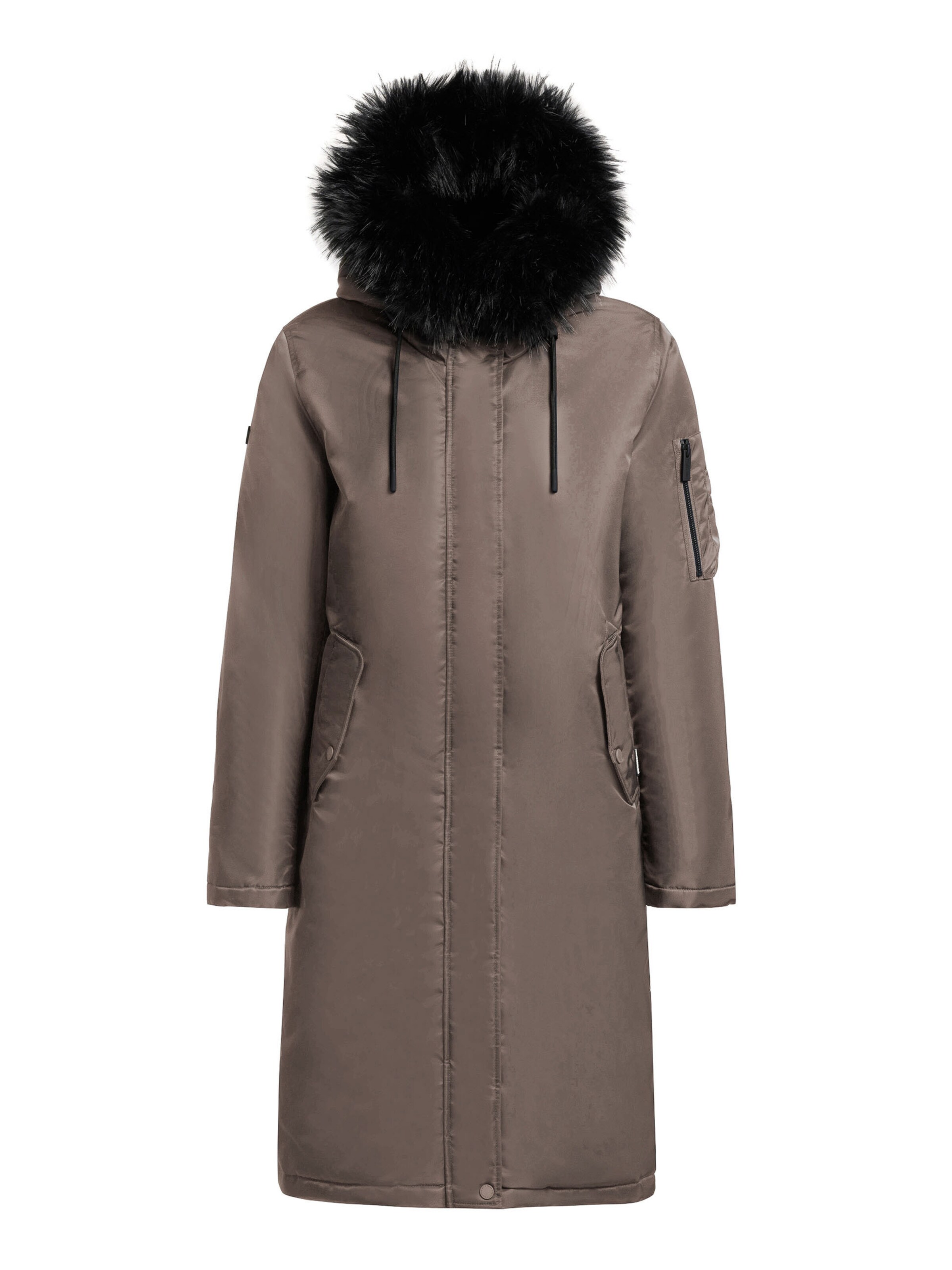 khujo Wintermantel 'Jilla' in Braun: Vorderseite